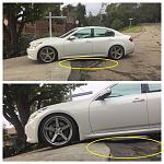 Any ideas? Bought new home and my lowered G37 can't get down the driveway [PICS]-scraping.jpg