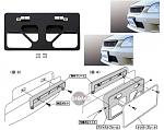 Ex33 jdm license plate holder-front-plate.jpg