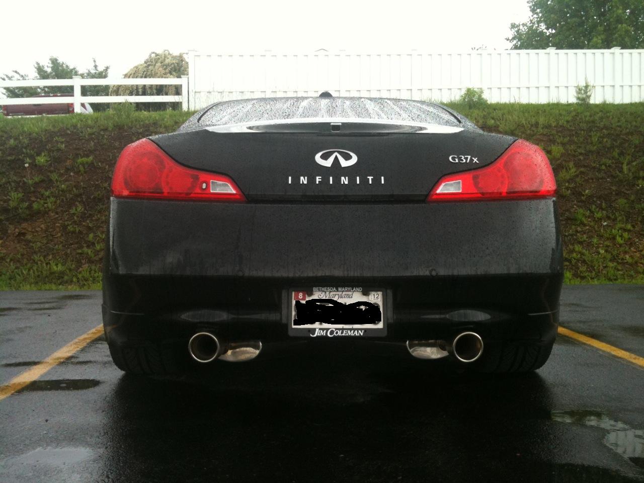 G37x coupe cat-back exhaust - MyG37