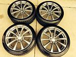 Set of 19" Coupe Gunmetal Enkei Wheels, Tires, TPMS-photo-1.jpg