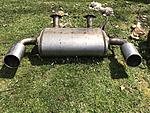 2008-13 infiniti g37 coupe oem rear dual tip exhaust system main muffler-img_5373.jpg