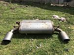 2008-13 infiniti g37 coupe oem rear dual tip exhaust system main muffler-img_5374.jpg