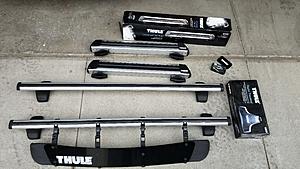 Complete Thule Aero roof rack with ski snowboard carrier-20171102_084011.jpg