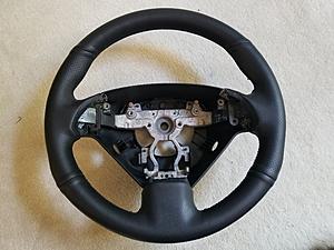 FS: Rewrapped steering wheel. Black leather / Black stitching-2018-07-31-18.49.33.jpg