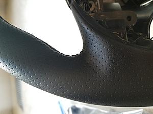 FS: Rewrapped steering wheel. Black leather / Black stitching-2018-07-31-18.49.21.jpg