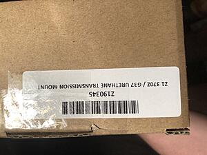 Brand New in box Z1 transmission mount metal and urethane-f839b90f-85e3-43b1-a2dc-567972156cbc.jpeg