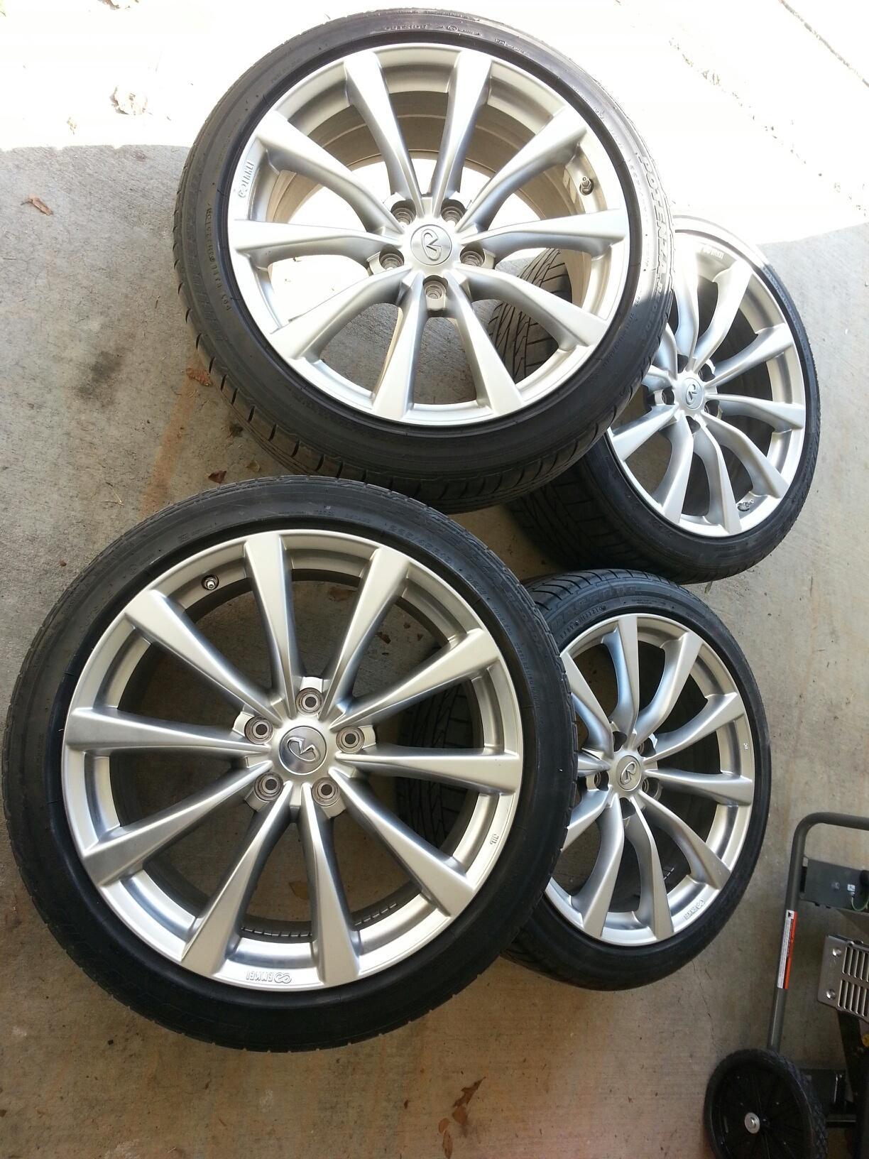 For Sale 19 inch coupe wheels/tires - MyG37