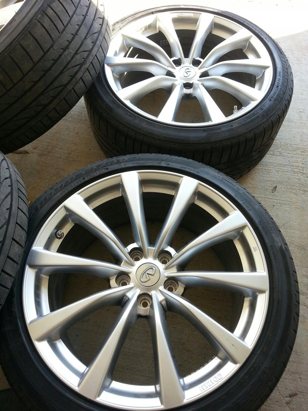 For Sale 19 inch coupe wheels/tires - MyG37