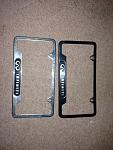 Oem Infiniti front &amp; rear chrome plate holders-image.jpg